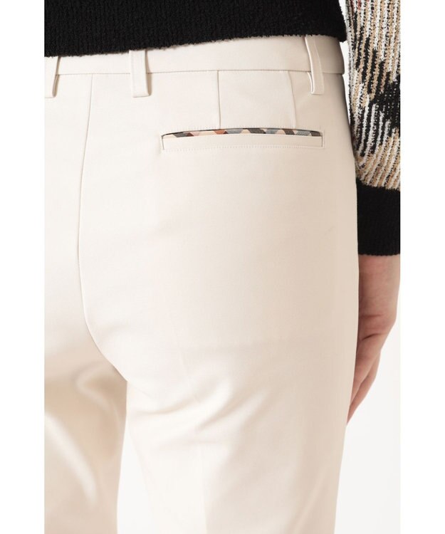 DAKS C/NY ダブルクロス テーパードパンツ アイボリー