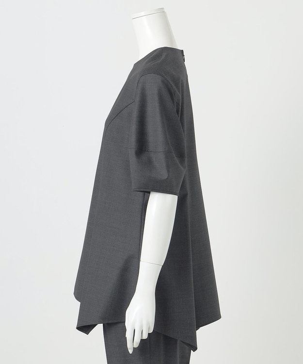 R(アール)】ウールトロストレッチ ランタンスリーブブラウス / 23区