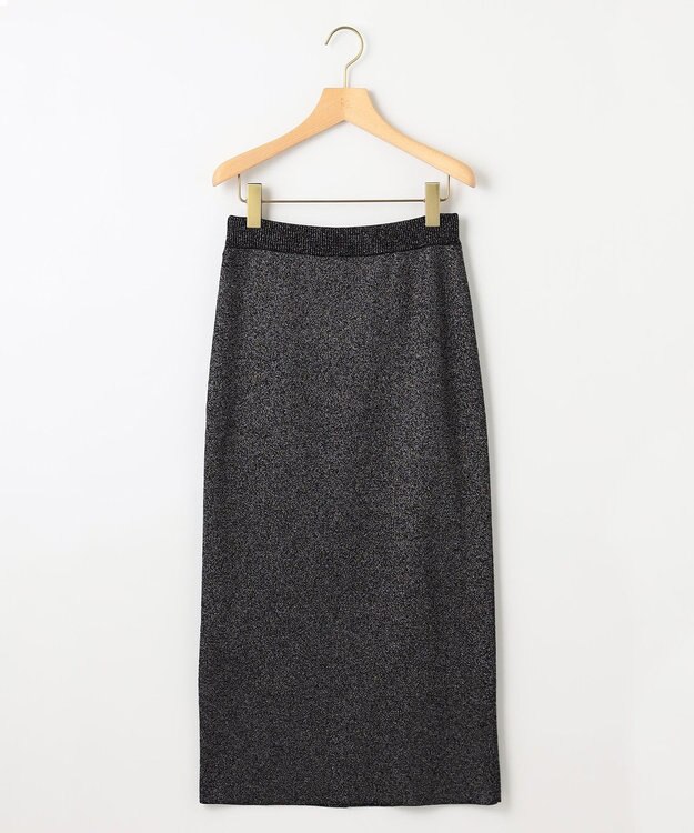 組曲 【Oggiコラボ】きらきらラメニットスカート ブラック系