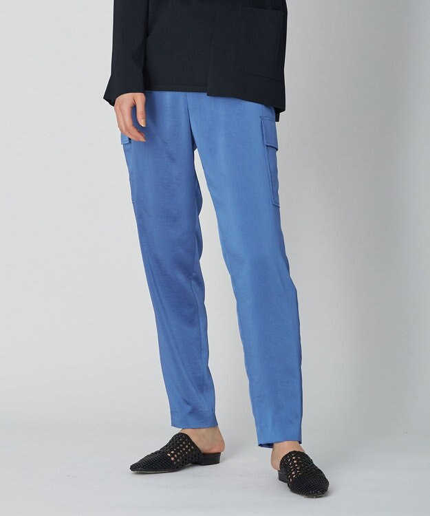 ICB 【WEB限定カラーあり・洗える】Calm カーゴパンツ スマルトブルー系