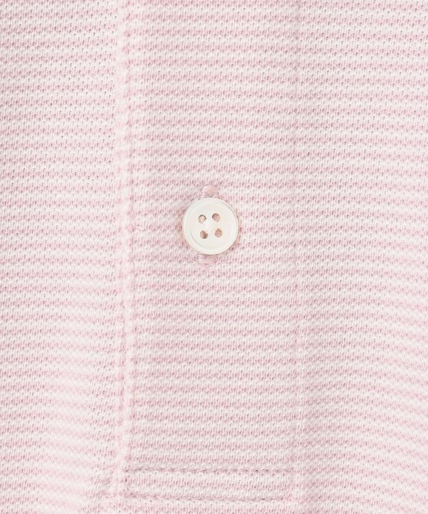 J.PRESS MEN 【大人気】アメリカンコットン鹿の子ボーダー バックブルポロシャツ ライラック系1