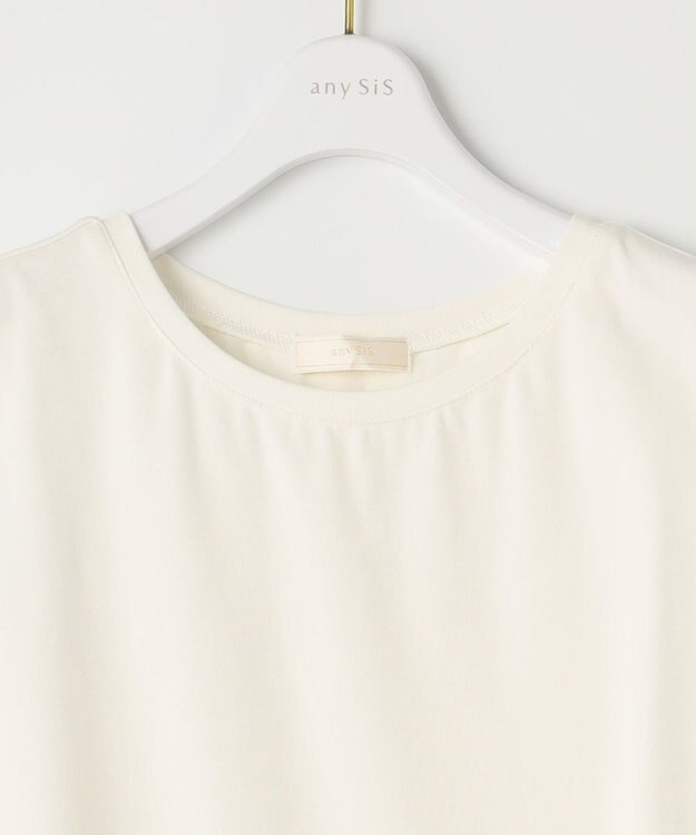 ANY SIS 【貴島明日香さんコラボ・3点セット】メッシュ ニット×キャミ ワンピース ライトブルー