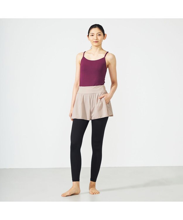 Chacott スキンロングトップ プラム