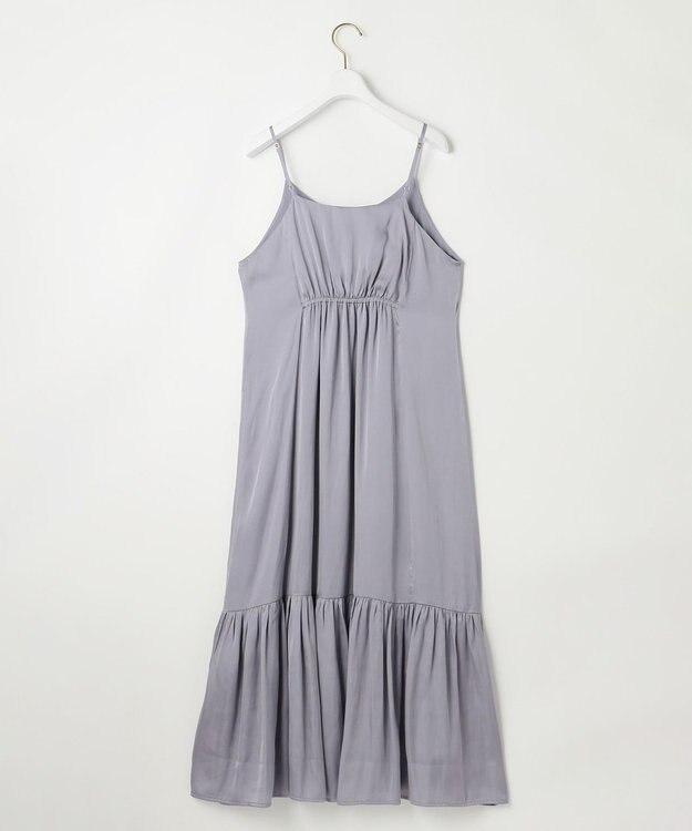 ANY SIS 【貴島明日香さんコラボ・3点セット】メッシュ ニット×キャミ ワンピース ライトブルー