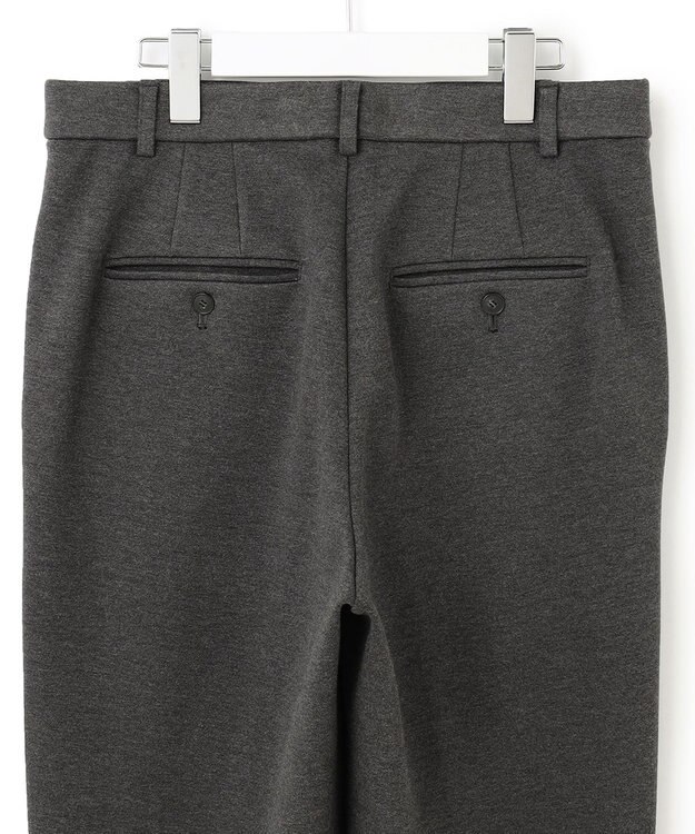 23区 L 【Lサイズ限定】ソフトストレッチポンチ テーパードパンツ グレー系