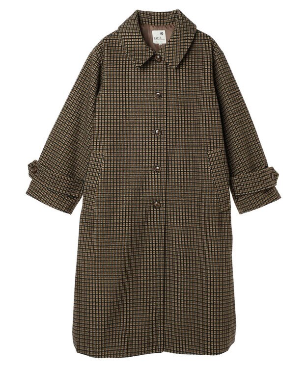 earth music&ecology ステンカラーコート（チェック） Check