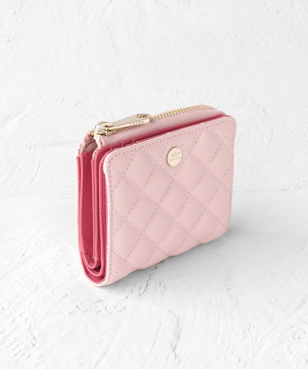 TOCCA TRACE PAVE BIFOLD WALLET 二つ折り財布 ピンク系