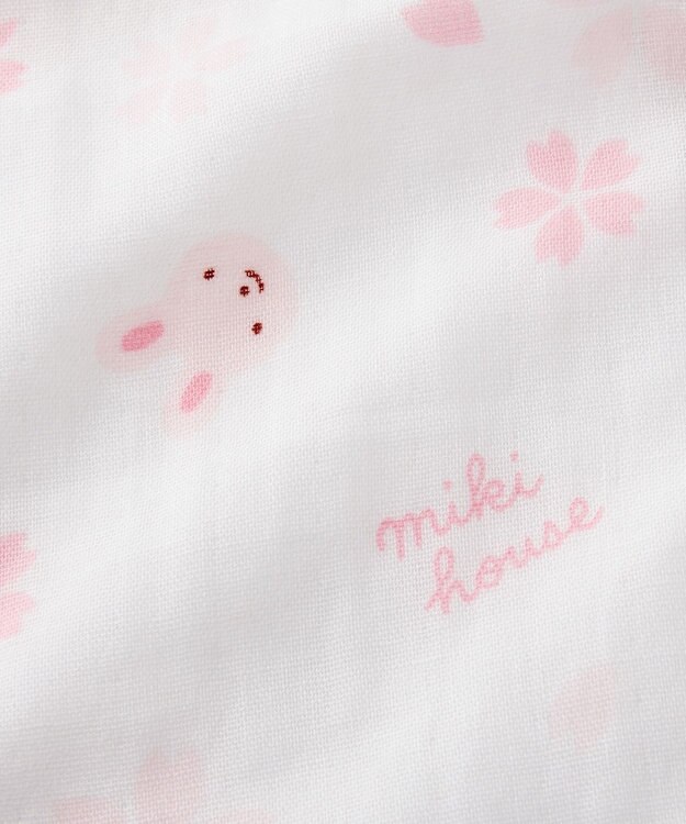 MIKI HOUSE HOT BISCUITS 【ミキハウス】【50-80cm】甚平オール ピンク