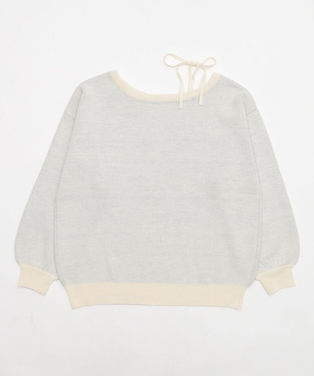 WEGO 【2025年秋冬新作】2WAYグラフィックワンショルBIGニット 柄3