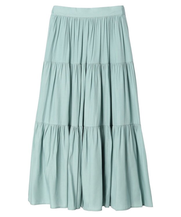 earth music&ecology ティアードスカート Mint