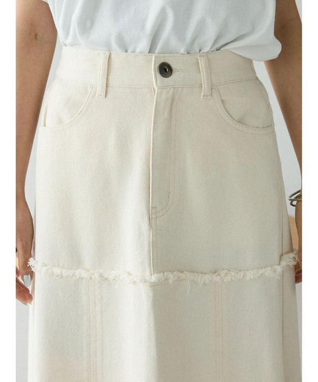 CRAFT STANDARD BOUTIQUE デニム切替スカート Natural