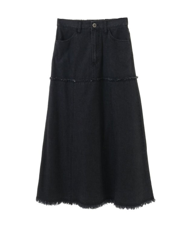 CRAFT STANDARD BOUTIQUE デニム切替スカート Black
