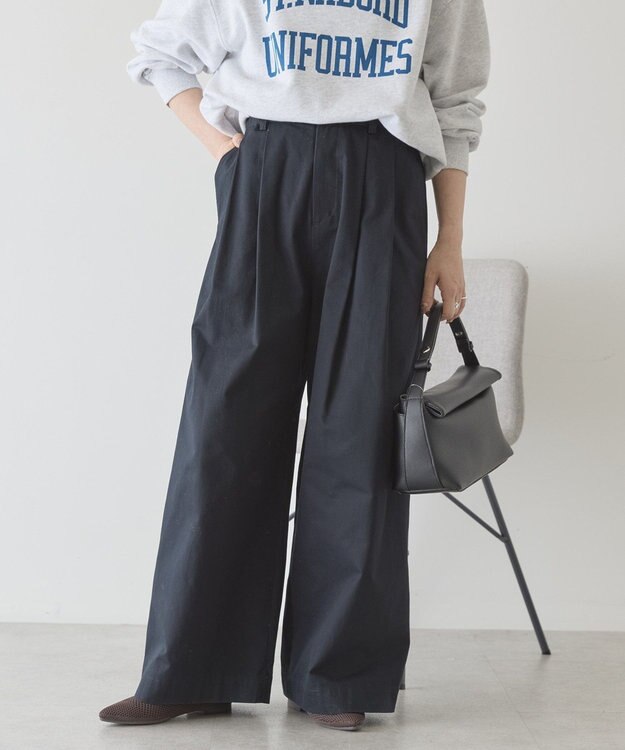 AMERICAN HOLIC ワイドチノパンツ Navy