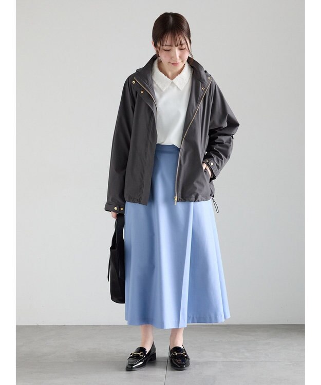 Te chichi アシメタックフレアスカート サックスブルー