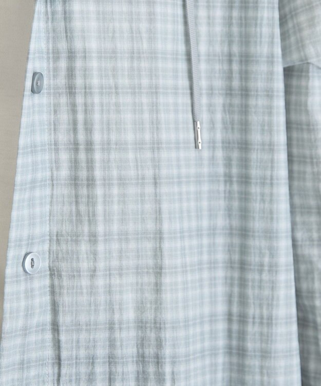 AMERICAN HOLIC ナイロンフーディーシャツ Check