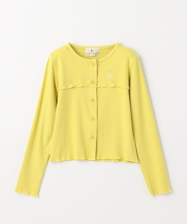 組曲 KIDS 【150-160cm】リブ・カットソーハオリ イエロー系