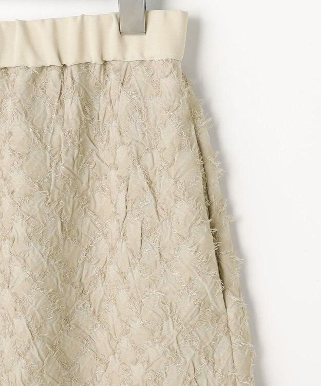 自由区 【セットアップ対応】ワッシャーカットジャカード スカート ベージュ