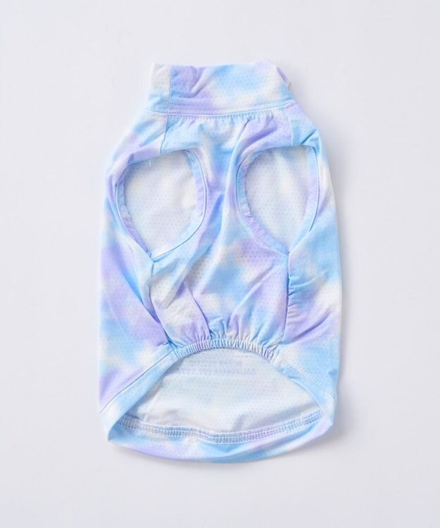 OP／FILA 【Ocean Pacific】タイダイ柄ドッグウェア ペットウェア シルバー