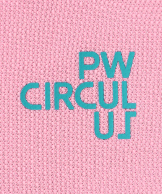 PW CIRCULUS 【WOMEN】【吸汗速乾/ストレッチ/UVケア】ベーシックカノコ スキッパー ポロシャツ ゴルフウェア レディース ピンク