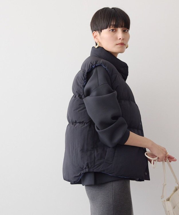 AMERICAN HOLIC 軽ポカリバーシブルベスト Black