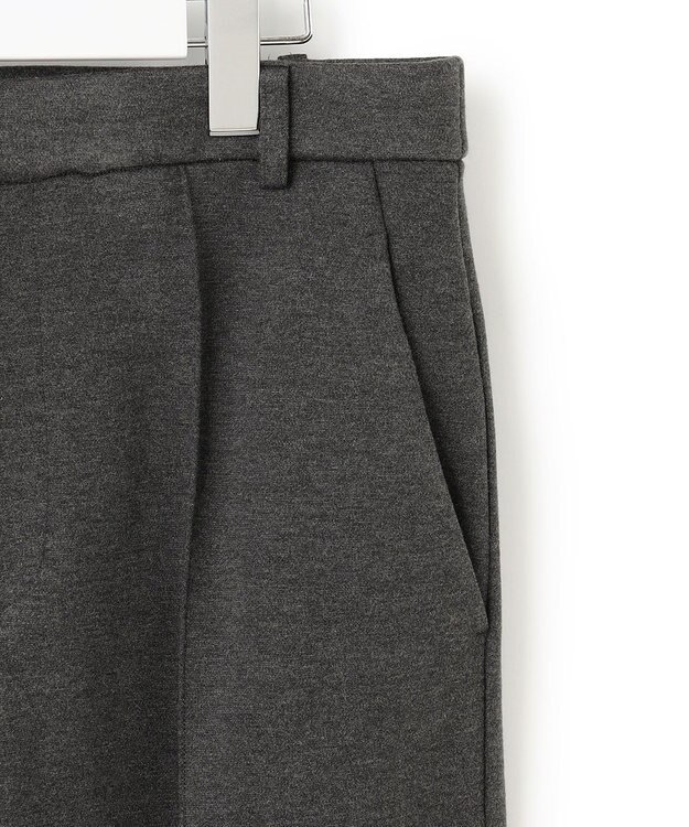 23区 L 【Lサイズ限定】ソフトストレッチポンチ テーパードパンツ グレー系