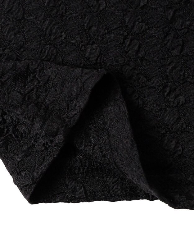 WEGO クリンクルプリントトップス ブラック