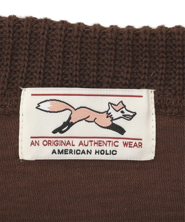 AMERICAN HOLIC 【PENNEY'S】配色ポロ+ショートパンツ Brown