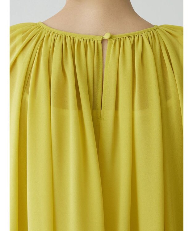 Green Parks AnriettMusee ボリュームシアーブラウス Lime Green