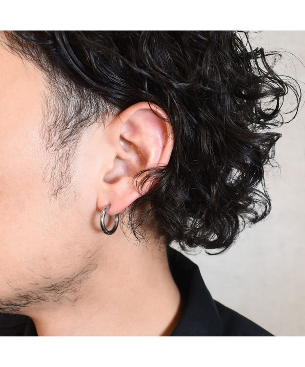 blancotokyo 【金属アレルギー対応】シンプルフープピアス CALM シルバー