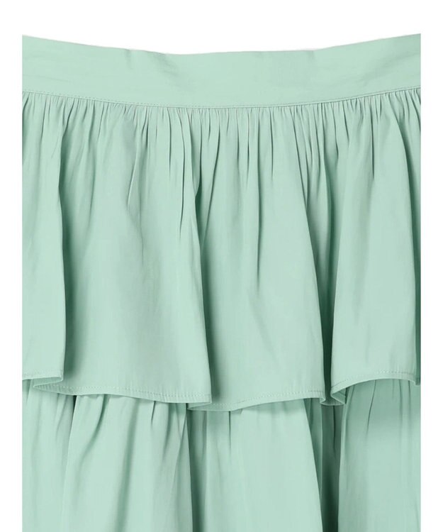 earth music&ecology フリルティアードスカート Mint Green