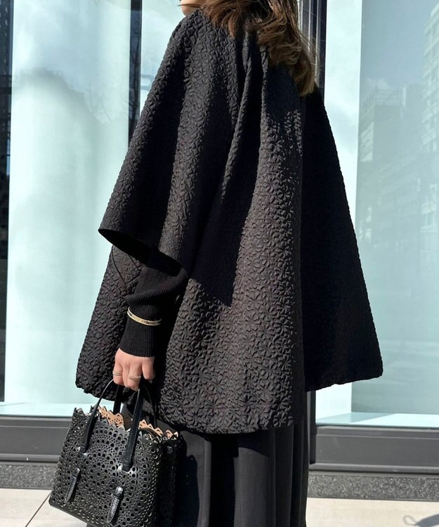 Green Parks AnriettMusee フロントジップジャガードブルゾン Black