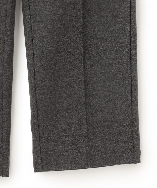 23区 L 【Lサイズ限定】ソフトストレッチポンチ テーパードパンツ グレー系