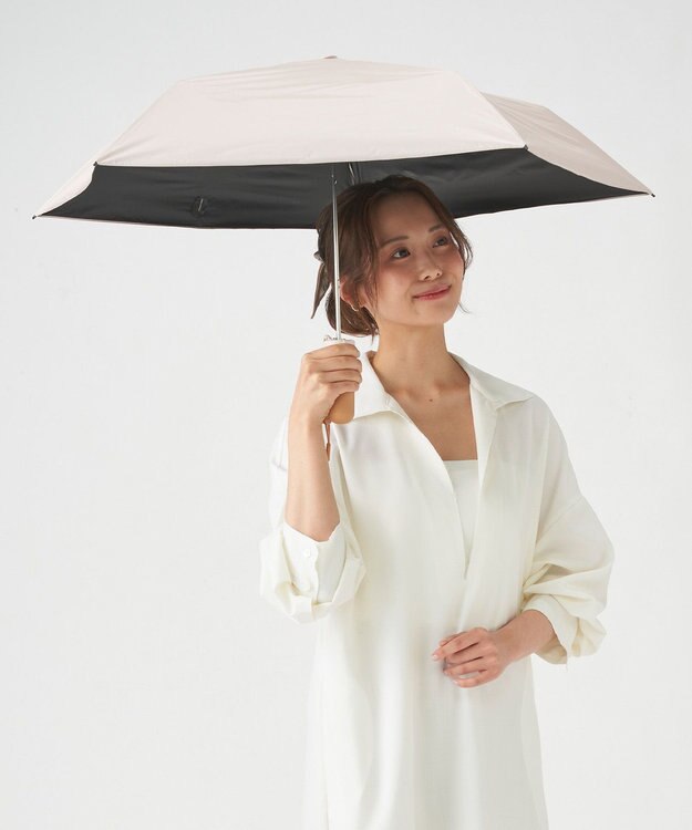 MOONBAT 【Pitaa】ハーフカプセル 無地 晴雨兼用日傘 折りたたみ傘 遮光率100%/UVカット率100%/UPF50+/遮熱効果/撥水加工/軽量/50cm ピンク