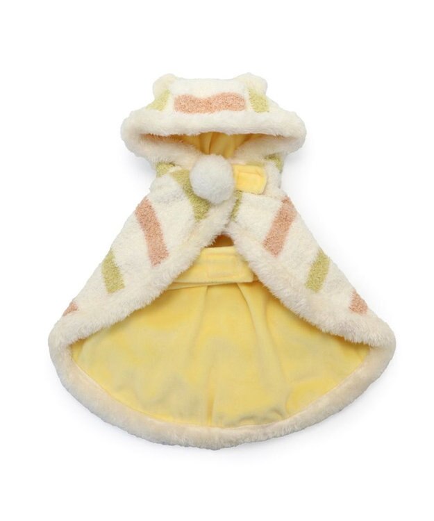 PET PARADISE ディズニー くまのプーさん ＆ ピグレット 遠赤外線 ポンチョ 小型犬 オフホワイト