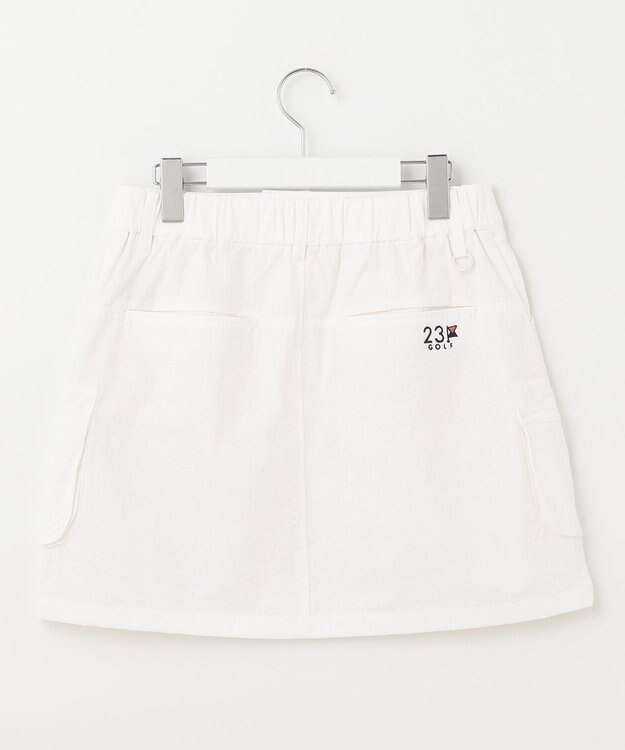 23区GOLF 【WOMEN】【吸水速乾/撥水/ストレッチ】コーデュラストレッチ カーゴ スカート ホワイト系