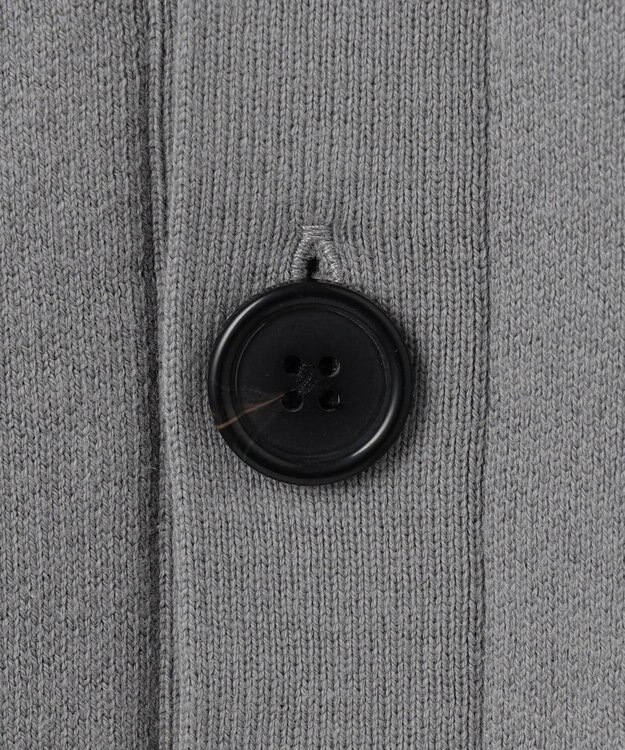 UNFILO MENS 【男女兼用/新色追加】スウェットライク ニットカーディガン [24年秋冬商品] ライトグレー