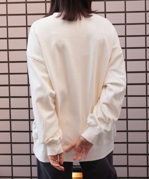 AMERICAN HOLIC 刺繍裏毛プルオーバー Gray Mixture