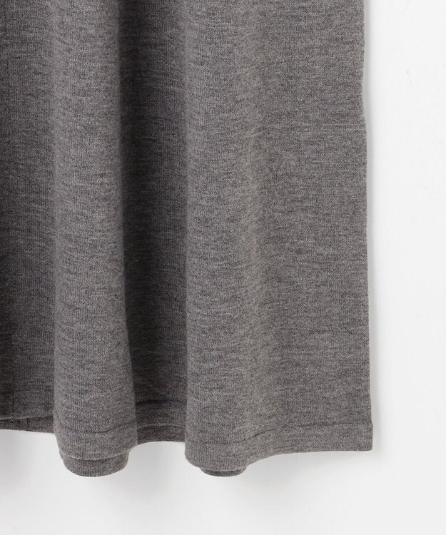 組曲 【加藤ローサさん着用】スキッパーニット ワンピース ライトグレー系