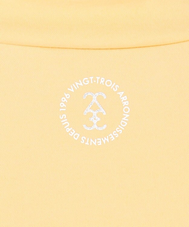 23区GOLF 【WOMEN】フレンチスリーブストレッチモックネック ライトイエロー系