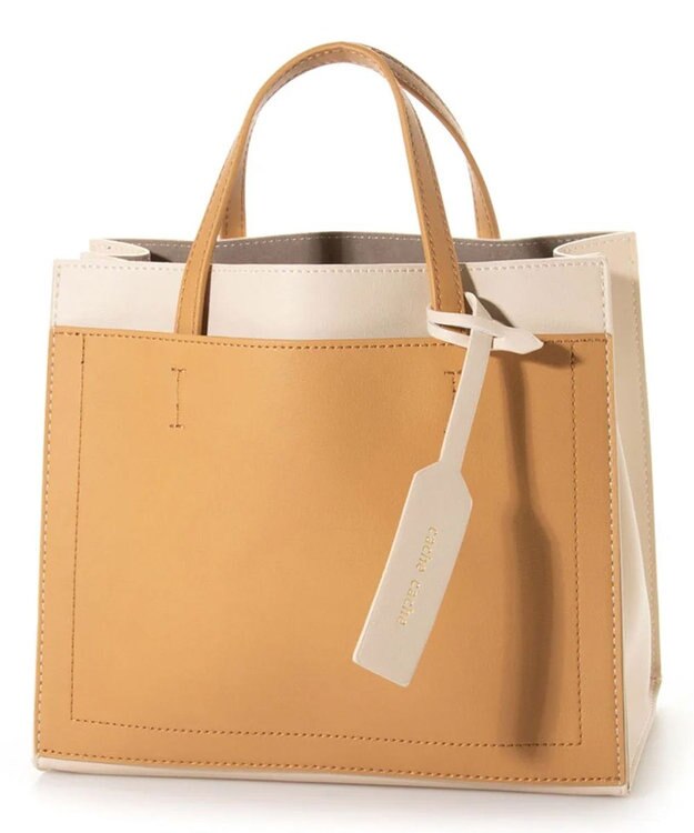 UNBILLION カシュカシュ cachecache / パーテーションミニ2wayトートバッグ ベージュライトベージュ