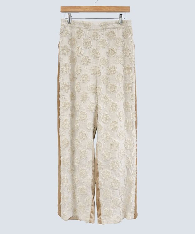 COQ SEA DOT ジャガードサイドラインパンツ オフホワイト