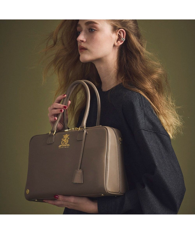 A.D.M.J. 【牛革】クラシックアニルブリロ/ボストン32cm(Dカン+) AN.ブラウン