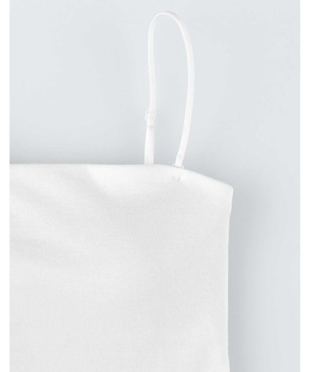 AMPHI カップ付きインナー 【ブラトップ】 ストラップ取り外し可 上向きで立体的なバストシルエット しめつけ感が少ない 脇スッキリ JWG102 アンフィ／ワコール アイボリー