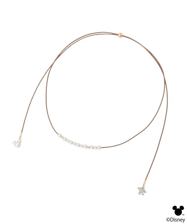 earth music&ecology 【予約】Disney/ミッキーモチーフチョーカー ブラウン