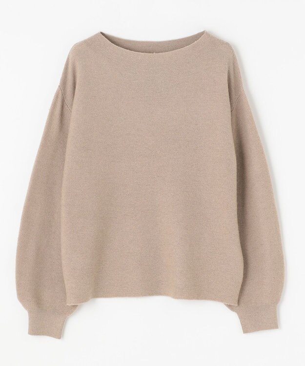 ANY 【洗える】カシミヤブレンドガーターニット モカ