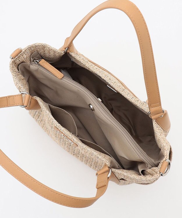 LA BAGAGERIE つまみハンドル　サマー2wayミニトートバッグ ベージュ