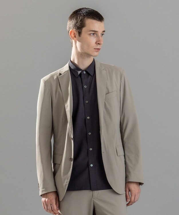 JOSEPH HOMME 新素材【ストレッチ】トリコソリッドストレッチ ジャケット ベージュ系