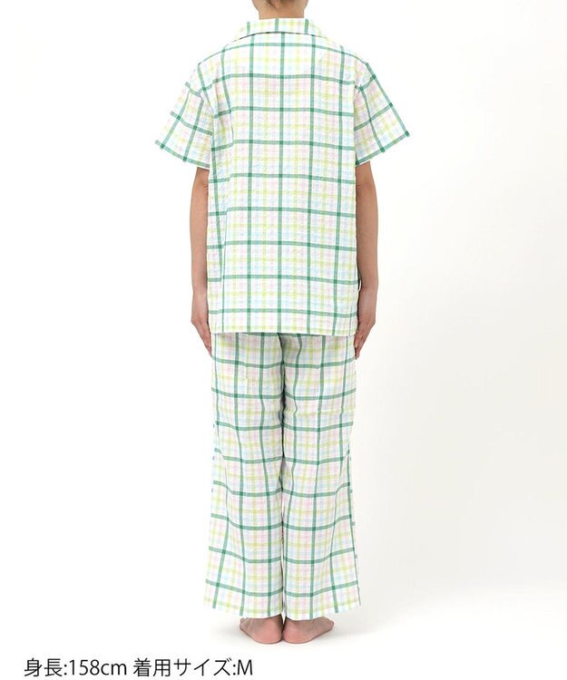 tsumori chisato SLEEP ツモリチサト パジャマ 4分袖 9分丈 綿混(本体) ローン素材 レディース UDT155 /ワコール メロン
