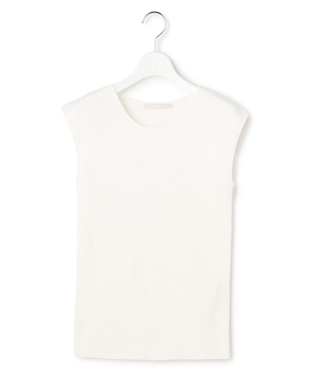 ICB L オーガニックコットン リブニット オフホワイト