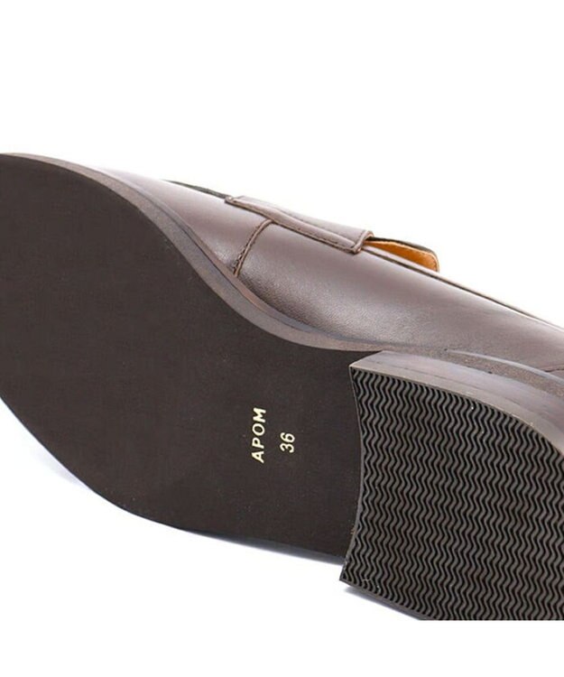 APOM イタリアンレザー ペニーローファー 30 ブラック